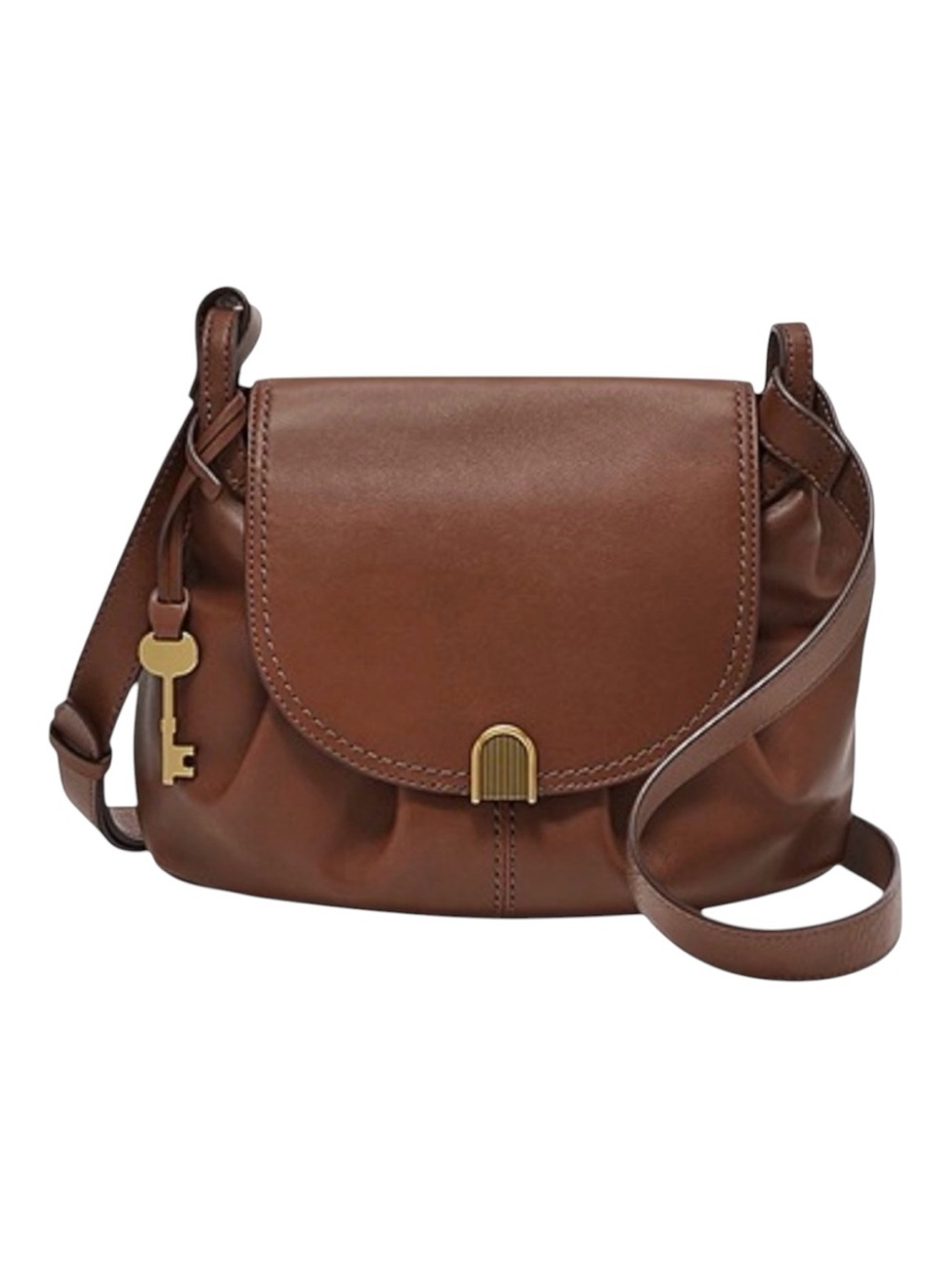 Fossil Gigi Leather Flap Crossbody Bag